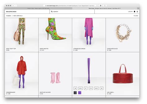 balenciaga website.